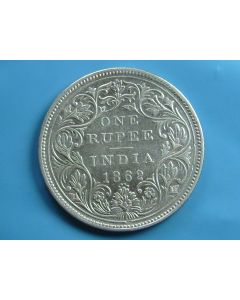 India-British-Colony  Rupee 1862b km#473.1