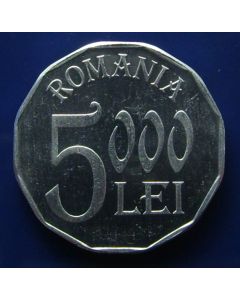 Romania  5000 Lei2002km#158 