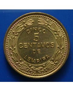 Honduras 	 5 Centavos	1989	 unc