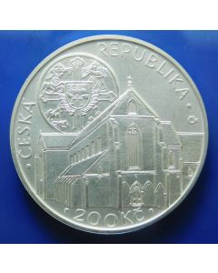 Czech Republic  200 Korun  2013	750th Anniversary of the Establishment of the Zlatá Koruna Monastery – Silver