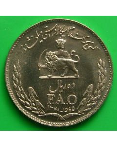 Persia	 10 RIALS	1348	 F.A.O. Shah
