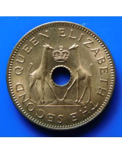 Rhodesia & Nyasaland 	 ½ Penny	1964	 UNC - Giraffes with crown