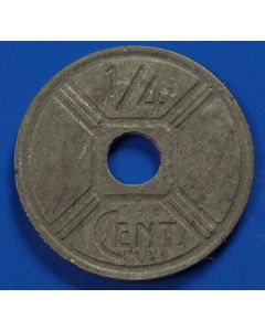 French Indo-China ¼ Cent1942km# 25 