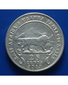 East Africa  25 Cents1913km# 10    Schön# 12