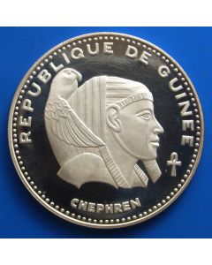 Guinea 	 500 Francs	1970	 Chephren- Silver / Proof