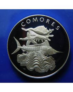 Comoros	 Medal	1977	 United Nations Pure silver Medal ND (1977) PROOF