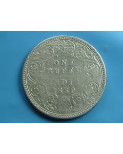 India-British-Colony  Rupee 1889B km#492 