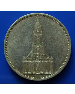 Third Reich 5 Reichsmark 1934F km# 83