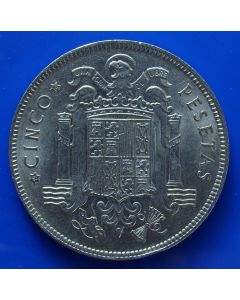 Spain  5 Pesetas 1949(50) km# 778 