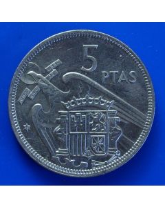 Spain  5 Pesetas  km# 786