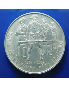 Czech Republic  200 Korun  2014	100th Anniversary of the Foundation of Czechoslovak Legions – Silver
