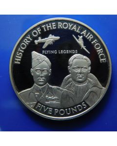 Jersey 	 5 Pounds	2008	 Captain Sir Leonard Cheshire VC and Group Captain Sir Douglas Bader with aircraft above 