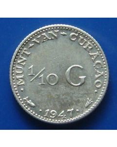 Curacao 1/10 Gulden1947km# 43    Schön# 6