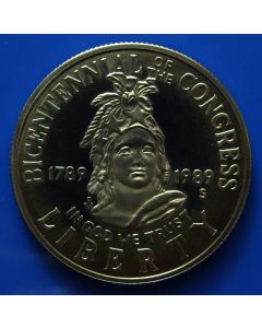 United States Half Dollar 1989D km# 224  
