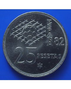 Spain  25 Pesetas  km# 818 