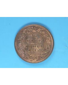 India-British-Colony  ½ Pice1917 km#510