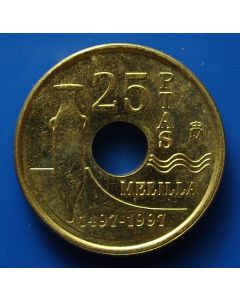 Spain  25 Pesetas1997 km#983 