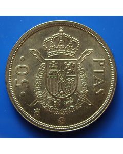 Spain  50 Pesetas km# 825 