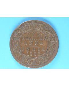 India-British-Colony  ¼ Anna1906 km#502 