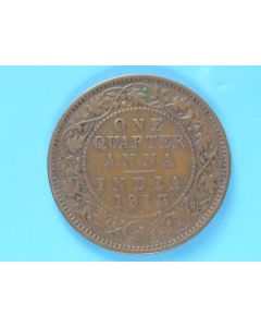 India-British-Colony  ¼ Anna 1913c km#512