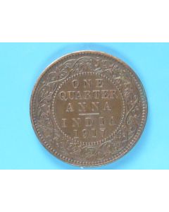 India-British-Colony  ¼ Anna 1917c km#512