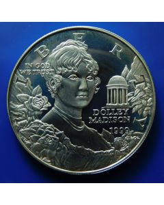 United States	 Dollar	 1999P	 Dolley  Madison – Silver