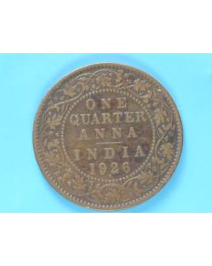 India-British-Colony  ¼ Anna 1926b km#512