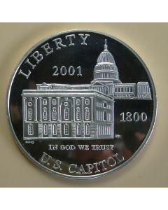 United States	 Dollar	2001P	 Capital Visitor Center - Proof / Silver