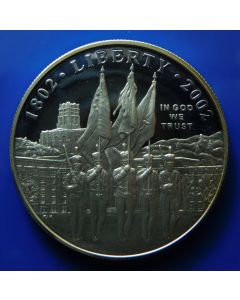 United States	 Dollar	2002w	 U.S. Military Academy at West Point - Proof