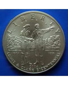 United States	 Dollar	2004p	 Lewis and Clark BU / Silver