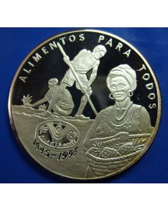 Guinea-Bissau  20.000 Pesos 1995	 - 50 years F.A.O: - Proof - Silver