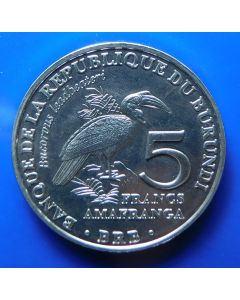 Burundi  5 Francs2014 km#new Yellow-Billed Stork