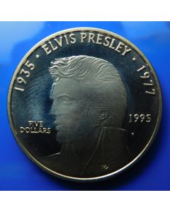 Marshall islands	 5 Dollars	1995	 Elvis Presley