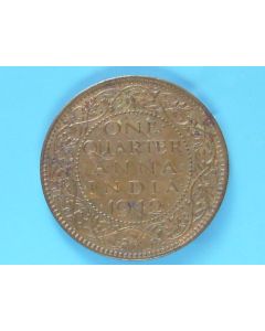 India-British-Colony  ¼ Anna 1942b km#531