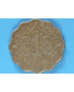 India-British-Colony  Anna 1908B km#504