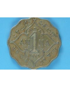 India-British-Colony  Anna 1917b km#513