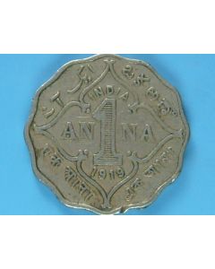 India-British-Colony  Anna 1919b km#513