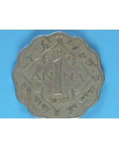 India-British-Colony  Anna 1939c km#536