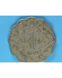 India-British-Colony  Anna 1940c km#536