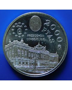 Spain  2000 Pesetas	1995	 Presidential Council – Silver