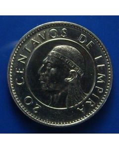 Honduras  20 Centavos1991km# 83a.1 UNC