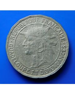 Guadeloupe 50 Centimes1921km# 45   Schön# 1