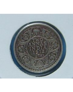 India-British-Colony  2 Annas 1912b km#515