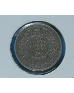 India-British-Colony  2 Annas 1914c km#515