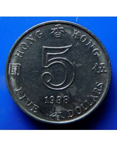 Hong Kong  5 Dollars1988 km# 56  Schön# 46