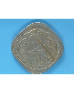 India-British-Colony  2 Annas 1941b km#541 