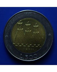 San Marino  500 Lire1987 km# 209 