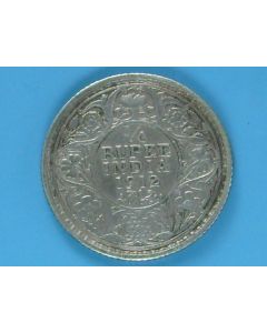 India-British-Colony  ¼ Rupee 1912b km#518 