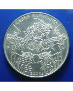 Czech Republic  200 Korun  2018	500th Anniversary of the Issuance of Klaudyán Map – Silver