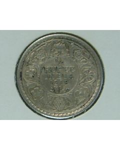 India-British-Colony  ¼ Rupee 1919c km#518 